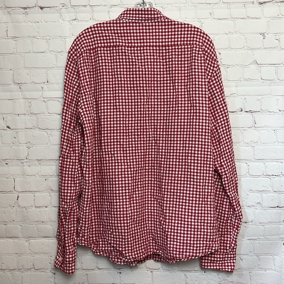 J. Crew Linen Blend Gingham Button Down Shirt - Picture 7 of 9